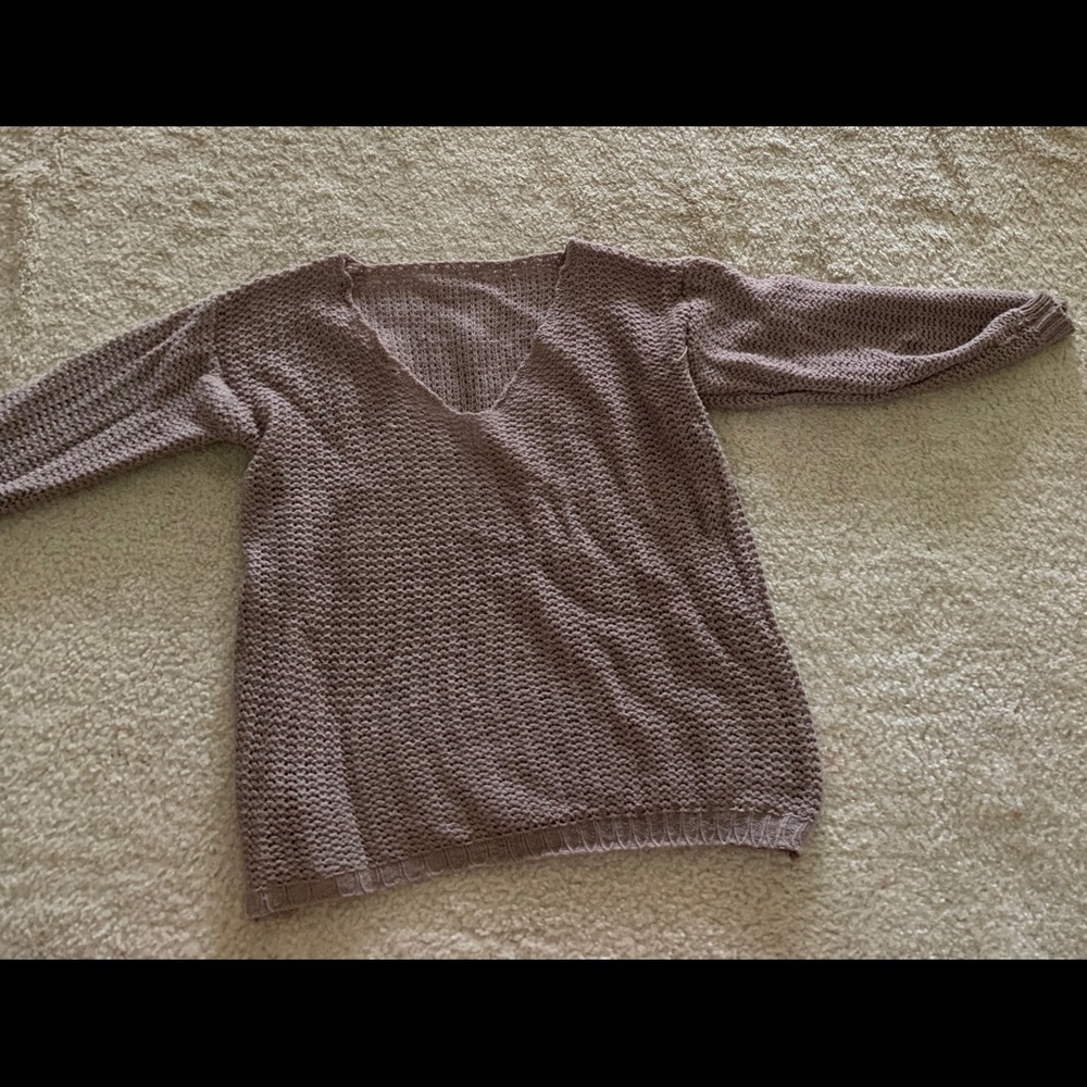 Mocha colored Knitted Sweater